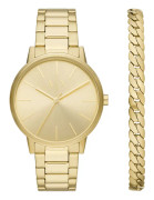 Armani Exchange Watch - Herr - AX7144SET - Guld Rostfritt stål - 42 mm - 7 mm - 5 bar