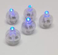 50 st Ballonglampor, Individuella Trådlösa Runda Mini LED-Klotlampor För Papperslyktor/Ballonger/Bröllop/Födelsedag (Blå)