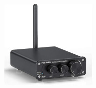 Fosi Audio BT10A Bluetooth 5.0 Stereo Audio Amplifier Receiver 2 Channel Class D Mini Hi-Fi Integrated Amp för passiva hemhögtalare 50W x 2 TPA3116