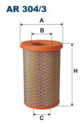 Luftfilter - nissan navara, np300 pickup, pick up - OE 16546-9S000, 16546-9S001, 16546-VK500