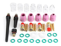 41-dels Tig-svetsbrännarmunstycke Ringkåpa Gaslins Glaskopp Kit