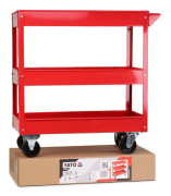 Yato YT-55210, Stål, Röd, 130 kg, 3 galler, 10 cm, Fast, Sväng