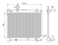 VALEO 701216 Kylare