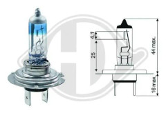 DIEDERICHS LID10020 Glödlampa, fjärrstrålkastare