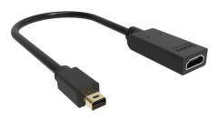 VISION - Videokort - DisplayPort / HDMI - Mini DisplayPort (hane) till HDMI (hona) - svart - stöd för 4K