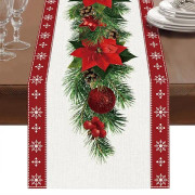 Vinter Julbordflagga (13*72 tum)