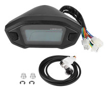 Universal Motorcykel Digital Färgrik LCD-hastighetsmätare Odometer Varvräknare Med Hastighetssensor