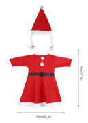 Rolig och söt Jultomte Cosplay-dräkt för barnflickor, jultomte-rekvisita, kostym 3-6 år