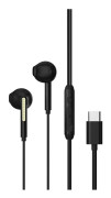 Devia USB-C In-Ear Hi-Fi Hörlurar med Mikrofon iPhone 15,16 /Samsung /Android Svart