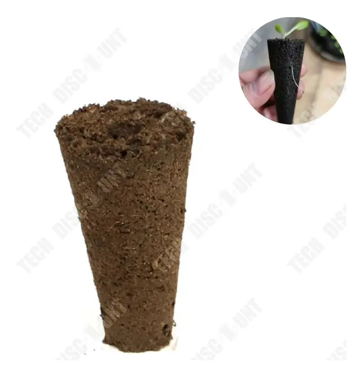 TD® 50-pack inomhus och utomhus krukjord Svamp Plantskola krukjord Organisk kolblock Universal lera