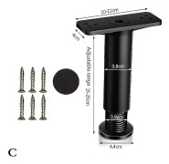 Teleskopiskt Balkstöd Fot Icke Massivt Trä Sängbräda Ram Hylla Stång Botten Loa（15cm-25cm）