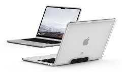 [U] Lucent series Protective Case Macbook Air 13.6" M2 2022- Clear - Hårt fodral för bärbar dator - 13" - svart, is
