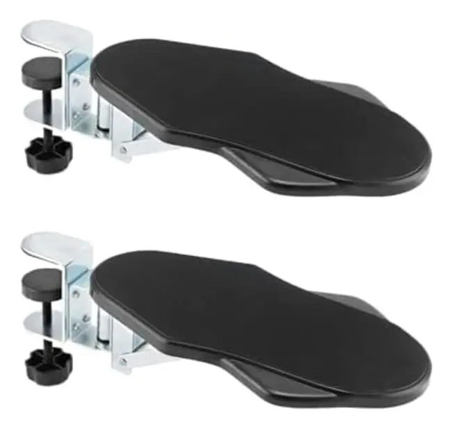 2-pack Rotationsarmstöd - 180° Rotation och 90° Vikbar - Armbågsstöd, Armbågsstöd, Kontorstillbehör