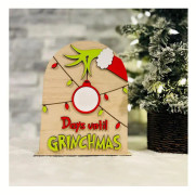 Grinch Julkalender Julkalender Skylt Grinch Dekoration Grinch Skylt Avstånd till Jul-sfssscs
