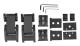 Motorhuvsspänne Låsbeslag Kit Aluminiumlegering Svart Passar för Jeep Wrangler / Gladiator