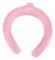 Halskylningsrör Återanvändbart Handsfree Lätt Bärbar Halskylare Wrap för Sommar Utomhussporter Rosa