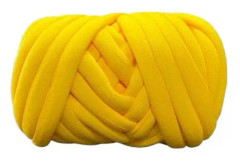 Hand- och armstickad roving – gyllene