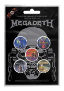 Megadeth Vic Rattlehead Button Badge 5 Pack One Size