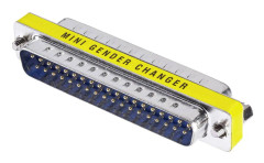 Seriell Adapter [1x D-SUB hane 37-pol - 1x D-SUB hane 37-pol] Gul