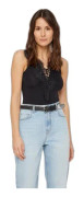 Pieces Cilu bodysuit för kvinnor - svart - S