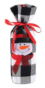 Jultomte Vinflaska Påse Cover Jul Festival Party Bord Dekoration Present