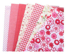 7-pack Bomullstyg för Hantverk, Patchwork-Kvadrater, Quiltning, Syprojekt, DIY