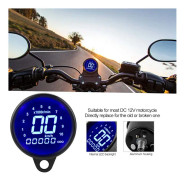 Universal Motorcykel LCD Display Instrument Hastighetsmätare Kilometerräknare Varvräknare Mätare