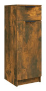 beBasic Badrumsskåp rökfärgad ek 32x34x90 cm konstruerat trä - Brown