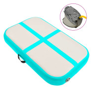 vidaXL Uppblåsbar gymnastikmatta med pump 60x100x20 cm PVC grön