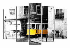 DEKORATIV Canvasmålning 5 Delar