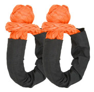 2 st Recovery Soft Shackle 35 ton Brottstyrka Lättviktsrep Shackle för Lastbil Stora SUV:ar Offroad Fordon Orange