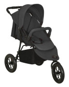 Barnvagn antracit stål
