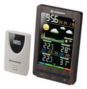 väderstation ClimaTemp WS15,3 cm brun 3-delad