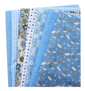 7-pack Bomullstyg för Hantverk, Patchwork-Kvadrater, Quiltning, Syprojekt, DIY