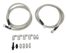 70 tum Transmission Kylare Slanglinje med Adaptrar Rostfritt Stål Flexibel Ersättning Chevy Bilar Lastbilar