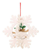 Julgransdekorationer Trä Hängande Taggar Hänge Ornament 1st