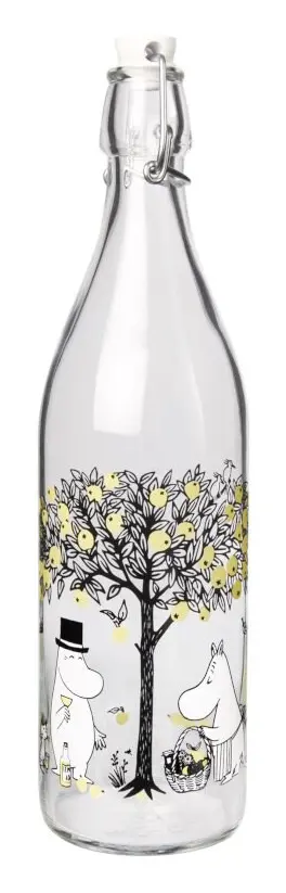  Muurla Mumin Apples Glasflaska 1 L Klar