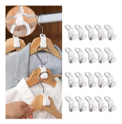 Hängare krokar, vita 20-pack