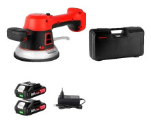 Plattvibrationsmaskin, 3500W effekt, 6-växlad vibrerande sugkopp, 2 Batteri EU-kontakt
