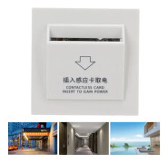 Sensor Kortströmbrytare Smart Energibesparande Fördröjd Magnetiskt Kortinsättningspanel för Hotell 220V