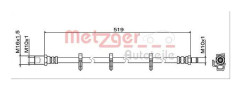 Bromsslang METZGER 4112047