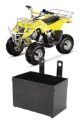 Batteriburksfodral Svart Rostfritt Robust Konstruktion för 50cc Till 125cc ATV Motorcykel Dirt Bike