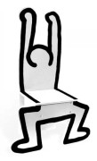 Keith Haring vit stol - Vilac - Spel och leksaker - Barn - Trä - 48 x 72 x 23 cm Vit