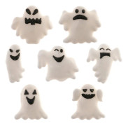 Spöken 2D Muffinsdekoration 3X4 cm 70-pack