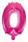 Folieballong siffra 0-9 rosa 41 cm Siffra 3