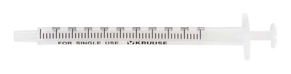 Engångsspruta, centrisk - 1 ml
