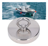 Fiskedragmagnet 794lb Superstark Dragningskraft för Verktyg Tungt Lyft Silver