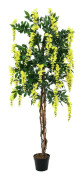 Europalms - Wisteria, artificial plant, yellow, 150cm