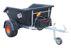 Släp med hydraulisk tipp