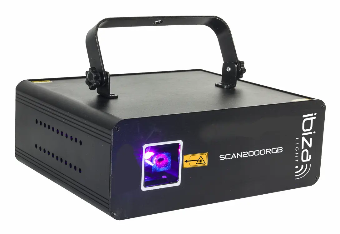 Ibiza RGB Laser 2000MW, DMX & Ilda